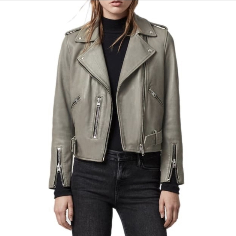 All Saints Women's Sage Leather Jacket